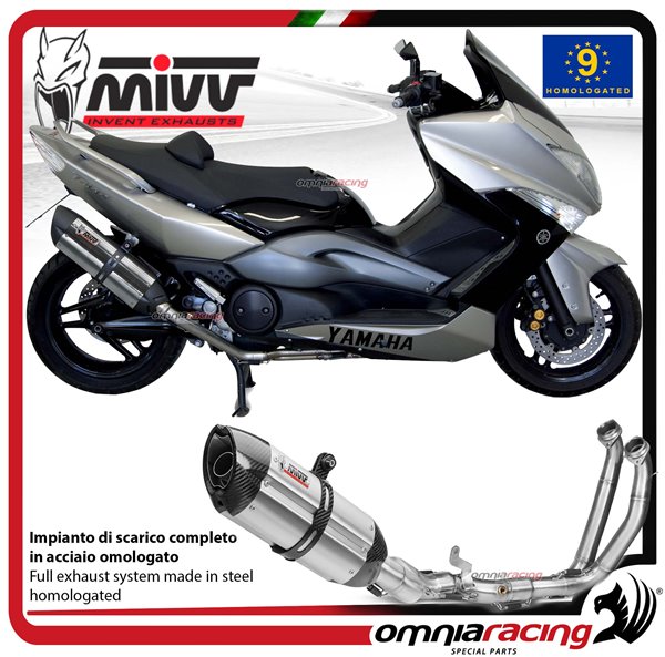 Scarico completo MIVV Suono Acciaio omologato Yamaha Tmax 500 2008-2011