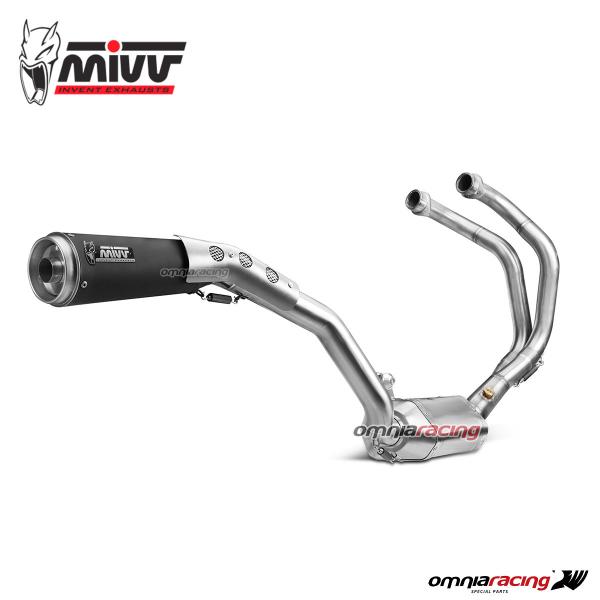 Scarico completo MIVV Ghibli Acciaio Nero alto omologato Yamaha XSR700 2016-2020