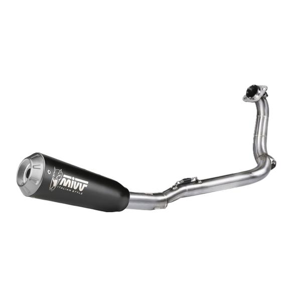 MIVV XM1 Black steel Complete exhaust Racing Zontes ZT125GK 2021-2024