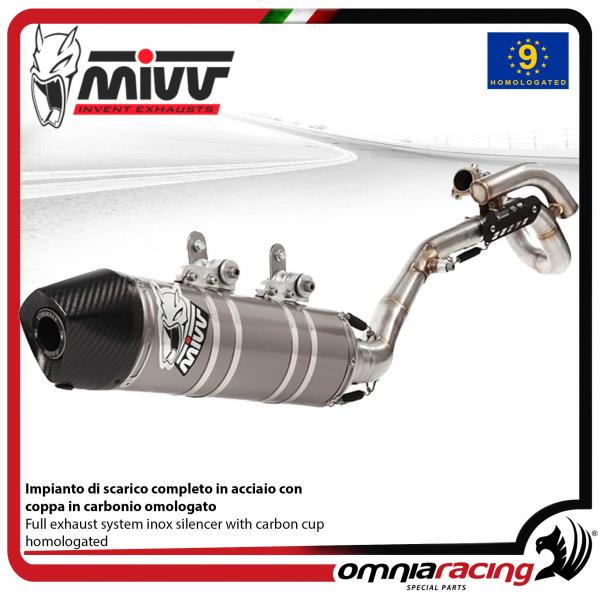 MIVV OVAL impianto di scarico completo non omologato 1x1 in acciaio per KTM SXF450 2009>2010