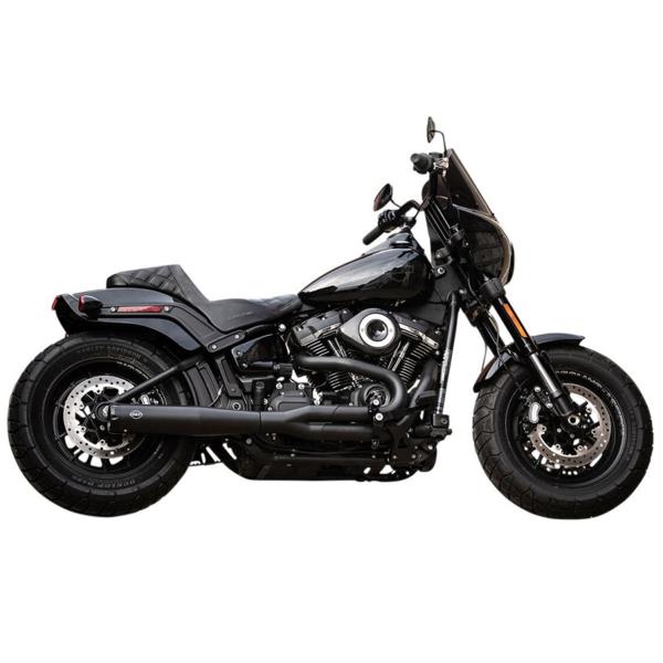S&S black full exhaust SuperStreet Harley Davidson FLDE1750 Softail Deluxe 107 ABS 2018-2020