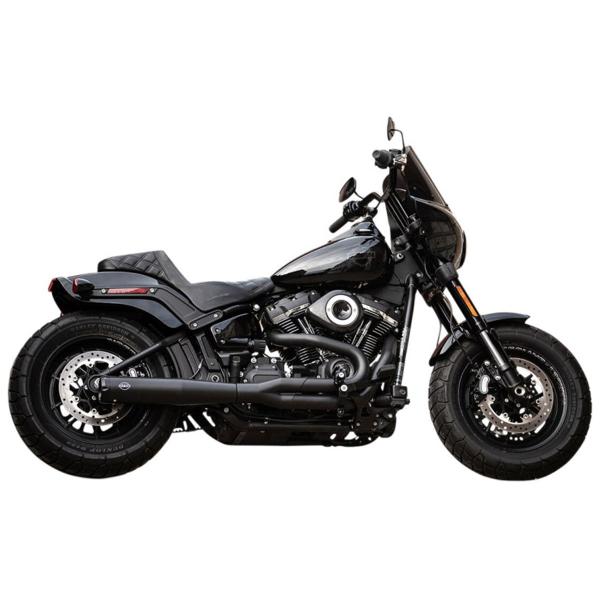 S&S black full exhaust SuperStreet Harley Davidson FLDE1750 Softail Deluxe 107 ABS 2018-2020