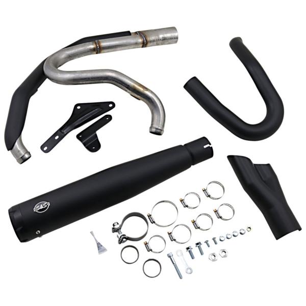 S&S black full exhaust SuperStreet Harley Davidson FLFB1750 Softail Fat Boy 107 ABS 2018-2020