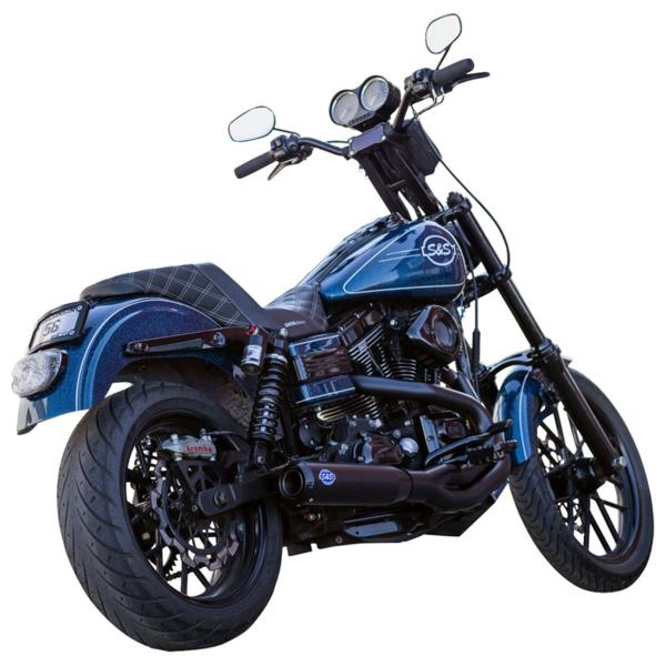 Scarico completo S&S nero Qualifier Harley Davidson FXDI351450 EFI Dyna Super Glide 35th Ann 2006