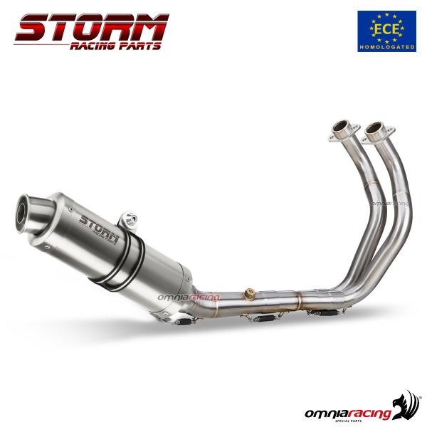 Storm GP impianto di scarico completo alto in acciaio omologato per Yamaha MT07 2014>