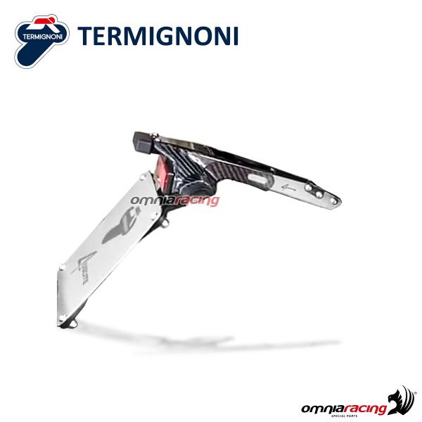 Termignoni portatarga in carbonio per scarico completo 4USCITE Ducati Panigale V4 2018>