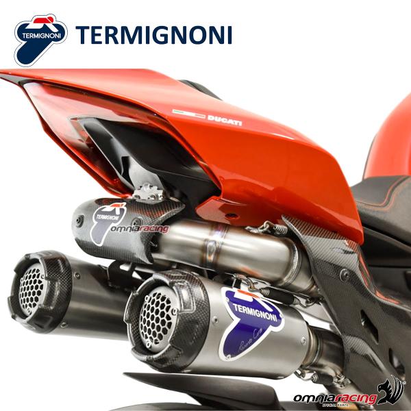 Termignoni D200 impianto di scarico completo RHT racing in titanio e acciaio per Ducati Panigale V4