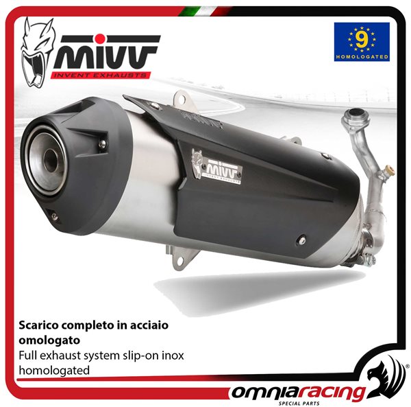 Scarico completo MIVV Urban Acciaio omologato MBK Kilibre 300 2003