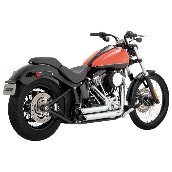 Scarico completo Vance&hines Shortshots cromato 2:2 Harley Davidson Blackline 2012