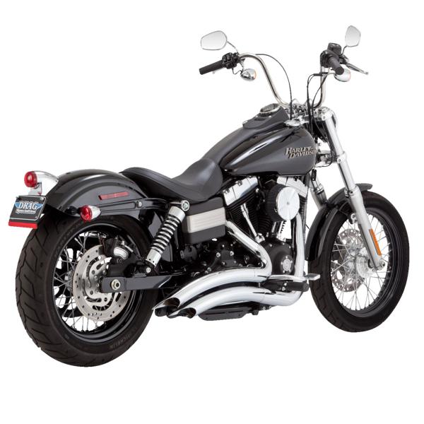 Scarico completo Vance&hines Big Radius cromato 2:2 Harley Davidson Dyna Fat Bob CVO 2010