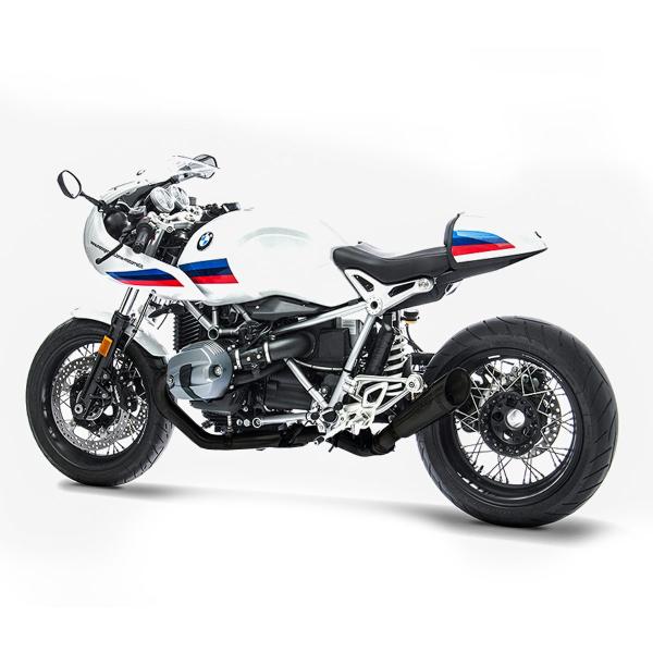 ZARD GP black steel Full exhaust Racing BMW RnineT Racer 2017-2020