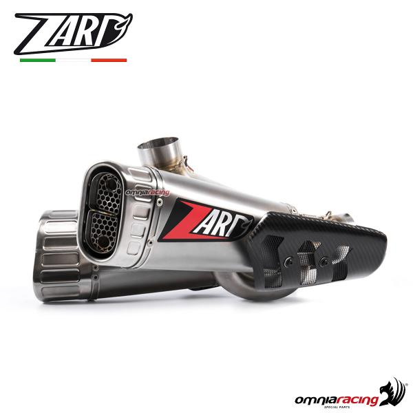 Terminale di scarico Zard racing non omologato in titanio per Ducati Panigale V4 1100 2018>