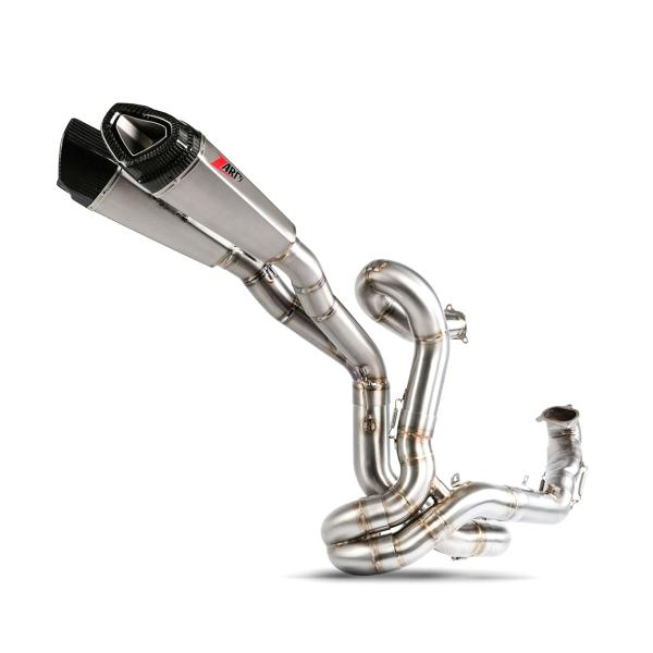 Scarico completo ZARD Titanio Racing fondello carbonio Ducati Streetfighter V2 2020-2023