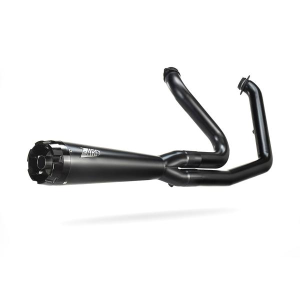ZARD black steel Full exhaust approved Harley Davidson Fat Bob 2017-2024