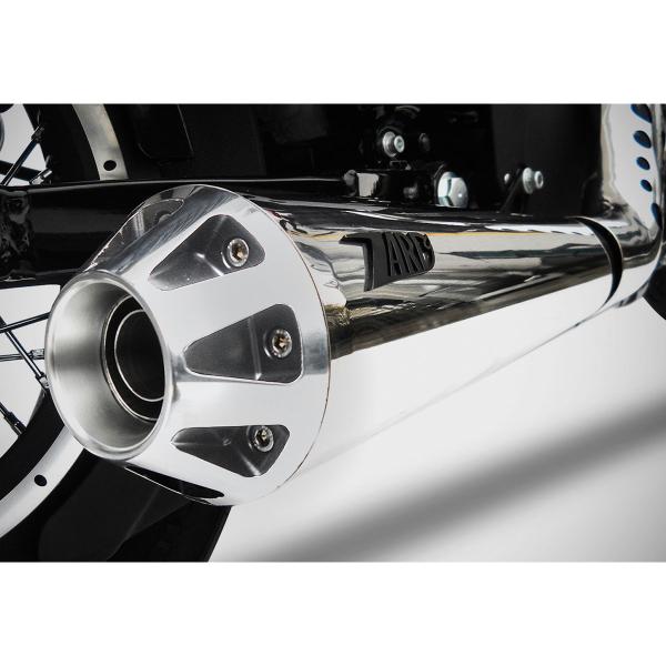 Scarico completo ZARD CONICAL Acciaio lucido omologato Harley Davidson Sportster EVO 883 2003-2013