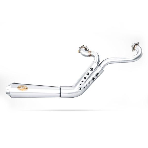 Scarico completo ZARD CONICAL Acciaio lucido Racing Harley Davidson Sportster EVO 883 2014-2016