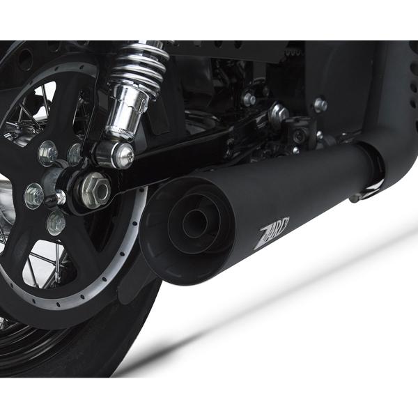 Scarico completo ZARD SPORT Acciaio nero Racing Harley Davidson Sportster EVO 1200 2003-2013