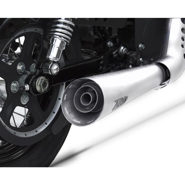 Scarico completo ZARD SPORT Acciaio lucido omologato Harley Davidson Sportster EVO 883 2014-2016