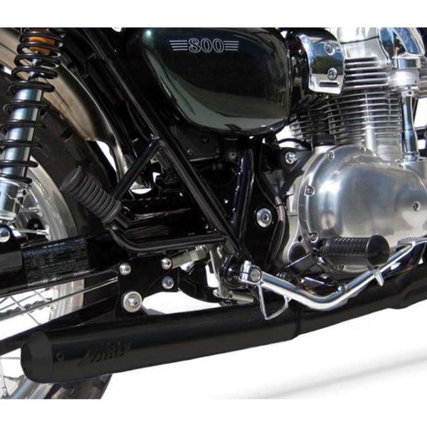 ZARD CROSS black steel Full exhaust Racing Kawasaki W800 2010-2017