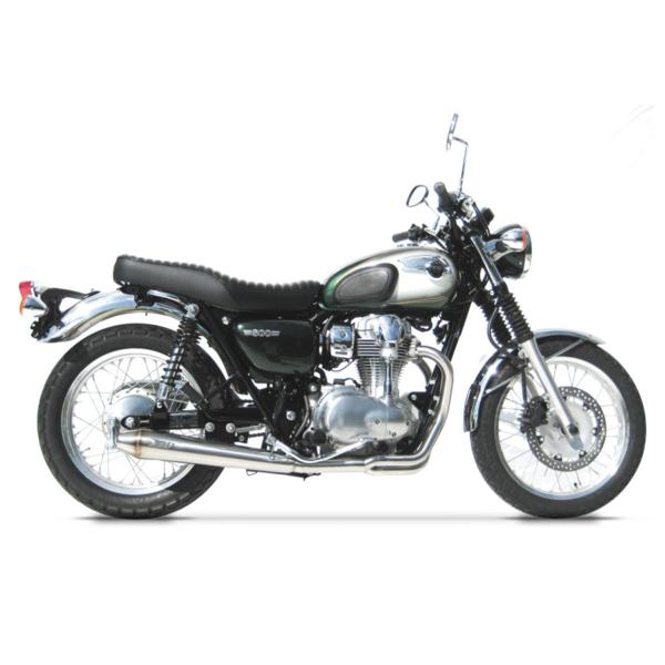ZARD CONICAL glossy steel Full exhaust Racing Kawasaki W800 2010-2017