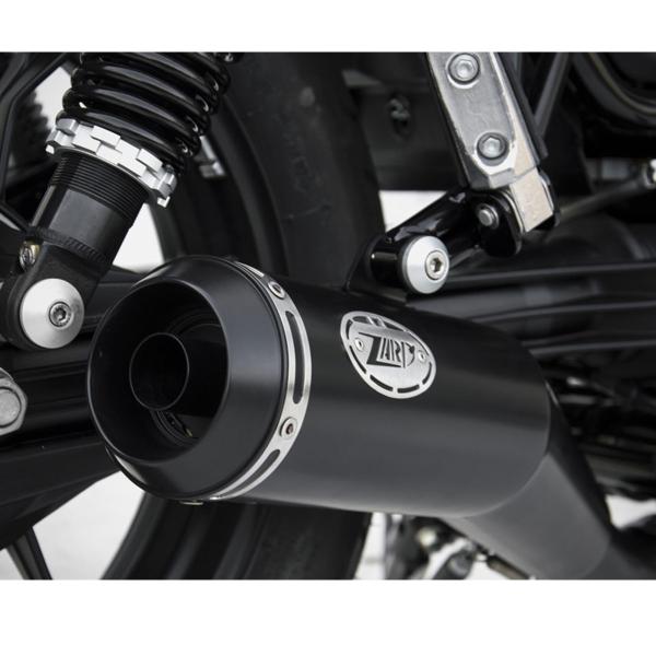 ZARD CONICAL black steel Full exhaust Racing Moto Guzzi V7III 2017-2019