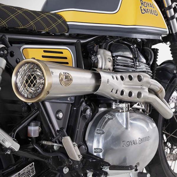 Scarico completo ZARD Acciaio Racing fondello bronzo Royal Enfield Continental GT650 2019-2023
