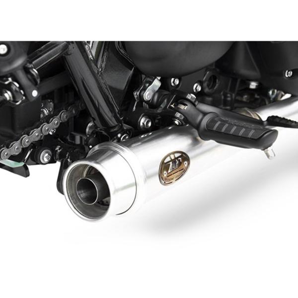 ZARD glossy steel Full exhaust Racing Triumph Bonneville T120 2016-2023