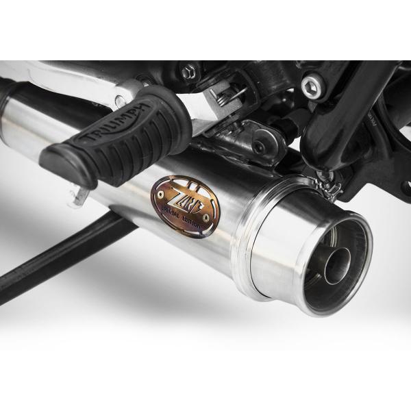 ZARD steel Full exhaust Racing Triumph Bonneville T100 2001-2016