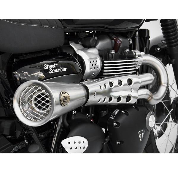 Scarico completo ZARD TIGER70 Acciaio Racing Triumph Scrambler 900 2017-2023