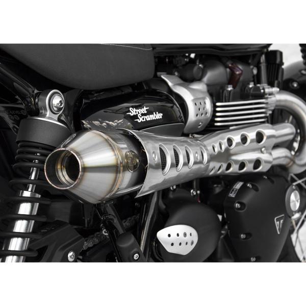 ZARD CONICAL HM steel Full exhaust Racing Triumph Scrambler 900 2017-2023