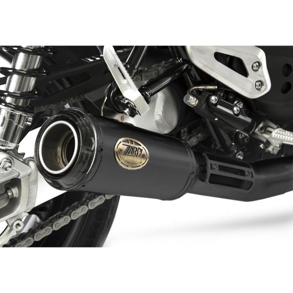 Scarico completo ZARD SP Acciaio nero Racing fondello carbonio Triumph Speed Twin 1200 2019-2023