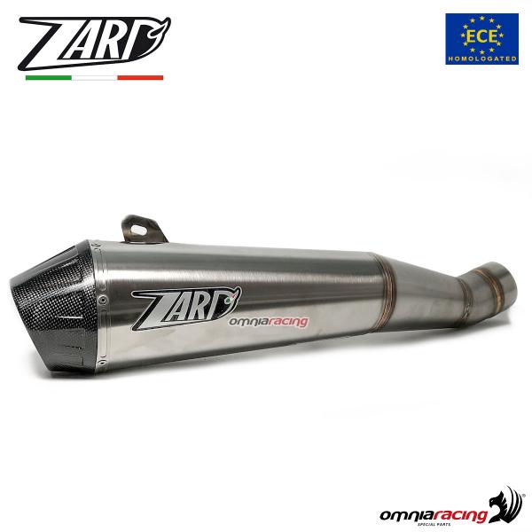 Zard impianto di scarico completo in acciaio fondello carbonio omologato per Yamaha TMax 530 2012>