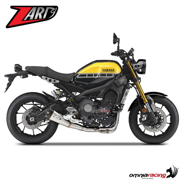Zard Impianto di Scarico Completo 3.1 Racing Inox con Fondello Carbonio per Yamaha XSR 900