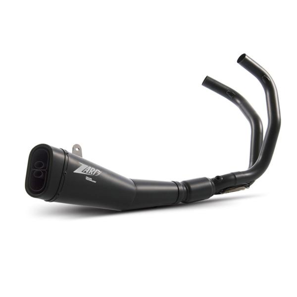 ZARD black steel Full exhaust Racing Yamaha MT07 2014-2023