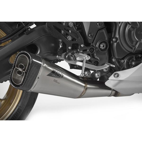 Scarico completo ZARD Acciaio Racing fondello carbonio Yamaha R7 2021-2023