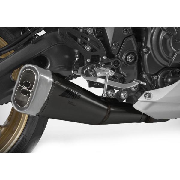 ZARD black steel Full exhaust Racing Yamaha R7 2021-2023