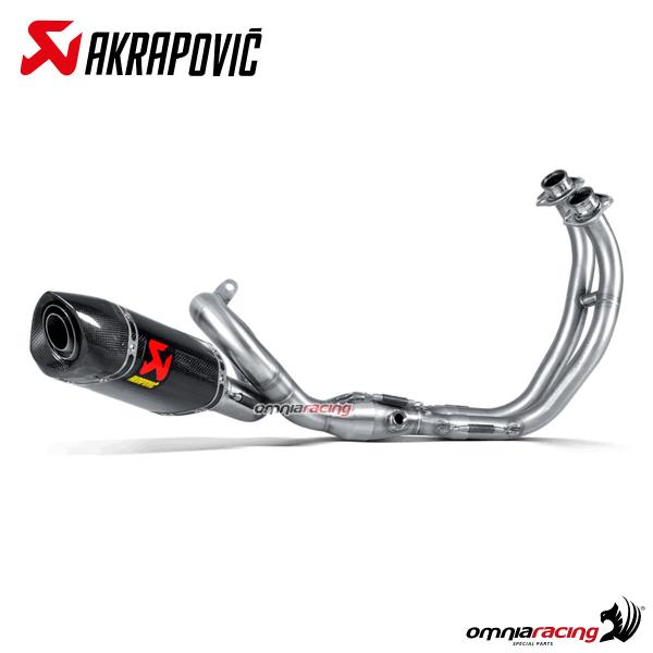 Scarico completo Akrapovic carbonio racing Yamaha MT07/FZ07 2014-2024