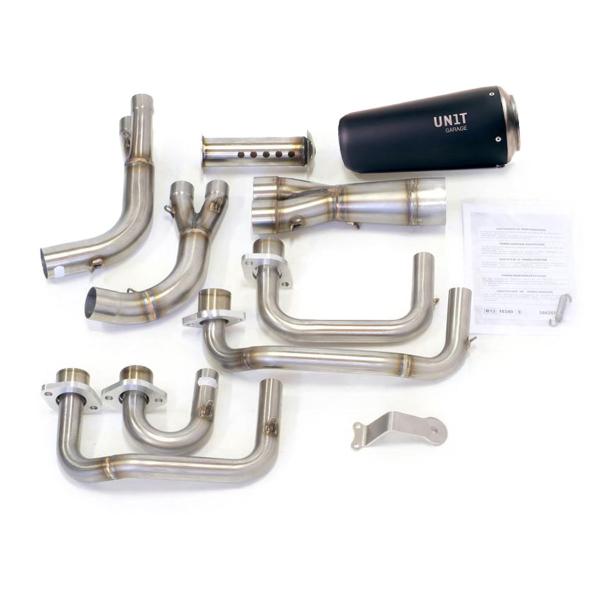 Unit Garage full exhaust BMW K100 sKrambler | black titanium approved