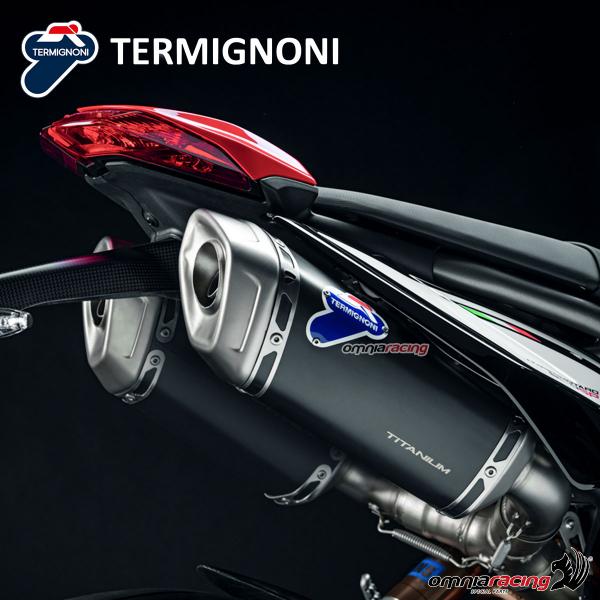 Termignoni Exhaust in Black Titanium Approved for Ducati Hypermotard