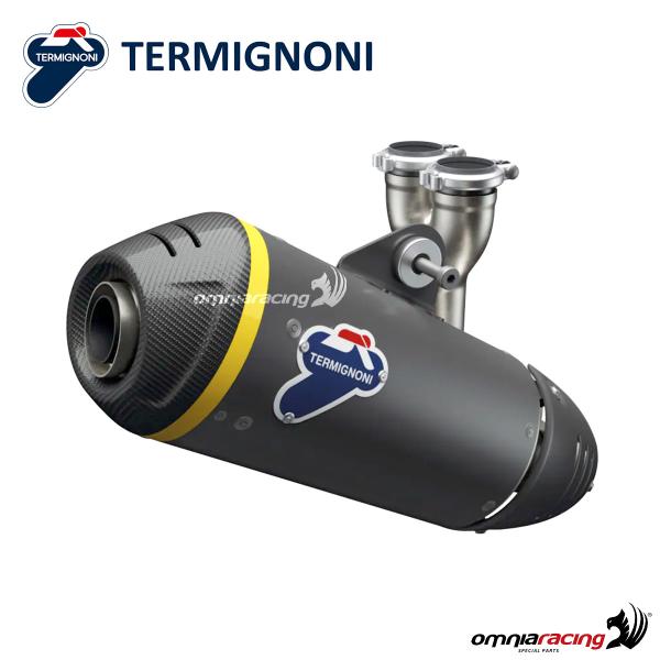 Terminale scarico Termignoni nero racing Ducati Scrambler Icon/Full Throttle/Nightshift 2023