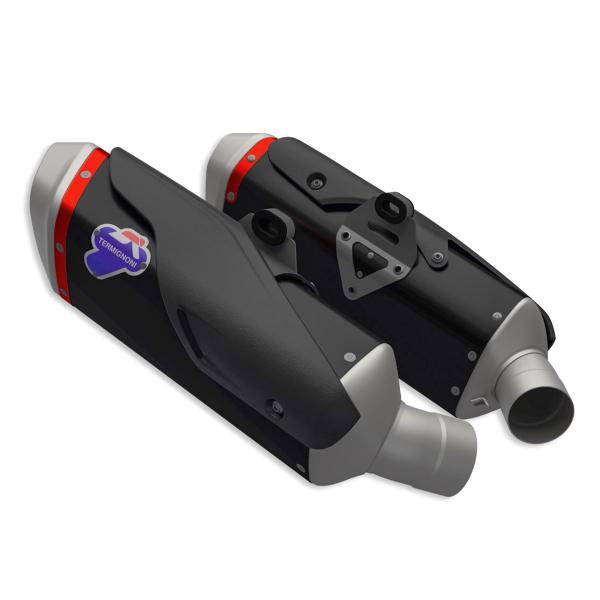 Terminale scarico Termignoni titanio nero omologato Ducati Hypermotard 698 2024