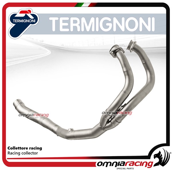 Termignoni link pipe 2x1 in inox racing for Honda CRF1000L Africa Twin 2015>19