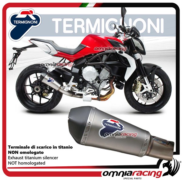 Termignoni CONICAL terminale scarico titanio racing MV Agusta BRUTALE B3 675/800 RIVALE 2012>2016