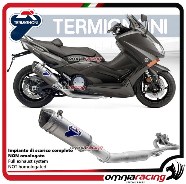 Termignoni RELEVANCE impianto di scarico completo in titanio racing per Yamaha Tmax 530 2012>2016