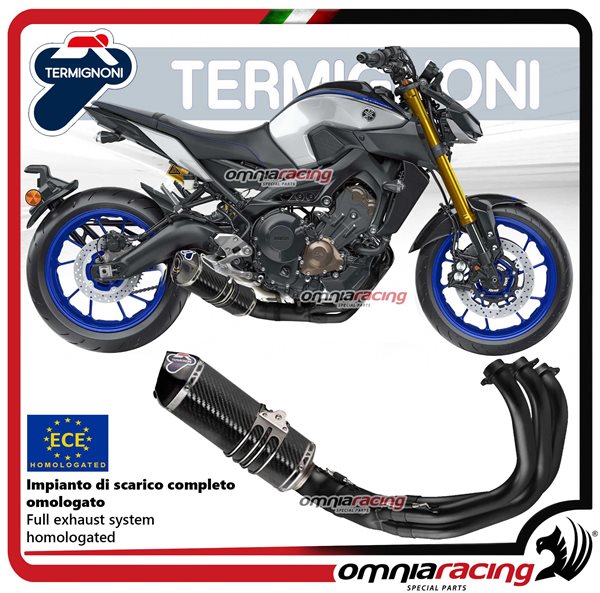 Termignoni RELEVANCE impianto di scarico completo in carbonio racing per Yamaha MT09/XSR900 2014>