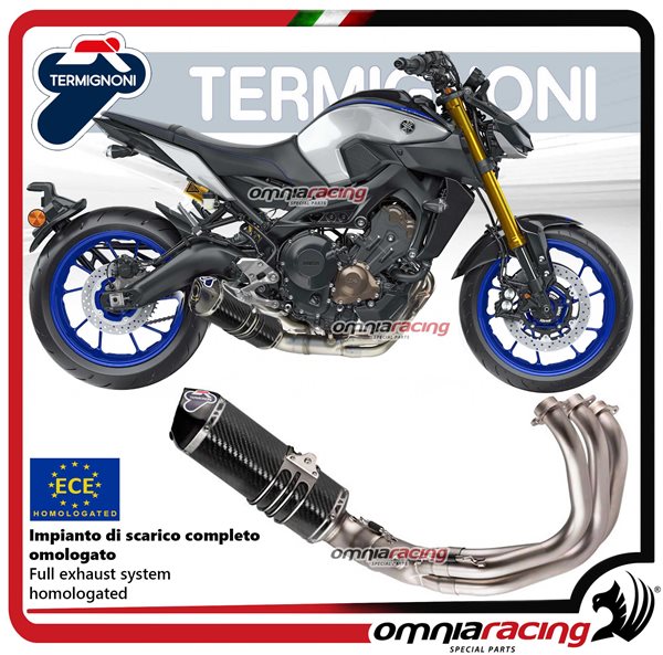 Termignoni RELEVANCE impianto di scarico completo in carbonio racing per Yamaha MT09/XSR900 2014>