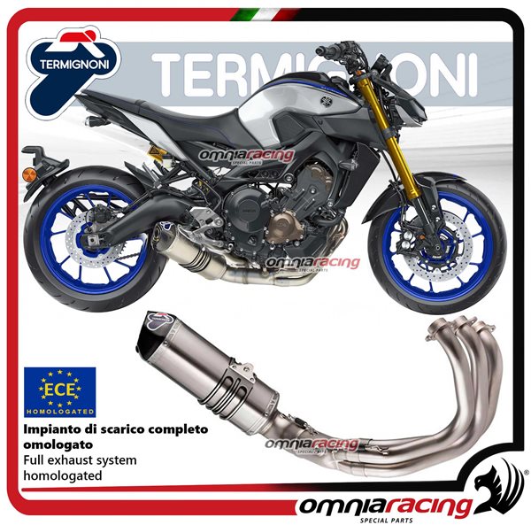 Termignoni RELEVANCE Impianto di scarico completo in titanio racing per Yamaha MT09/XSR900 2014>