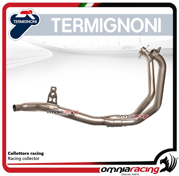 Termignoni collettori racing 2x1 in acciaio abbinabili al silenziatore Y108 per Yamaha YZF R3 2015>