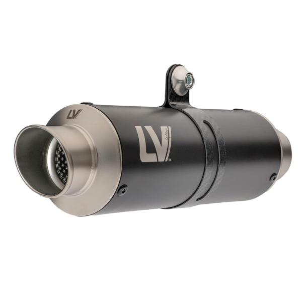 Leovince GP Corsa exhaust black steel racing slip-on Honda CBR500R 2013-2015