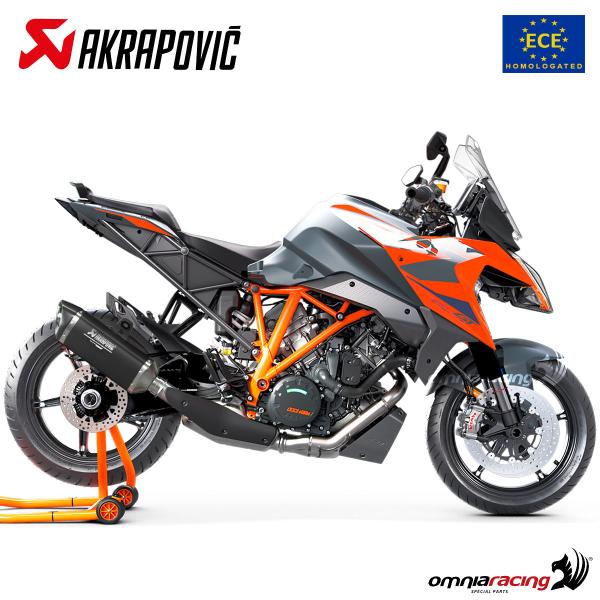 Akrapovic Exhaust Approved Black Titanium Slipon Ktm 1290 Superduke